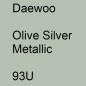 Preview: Daewoo, Olive Silver Metallic, 93U.